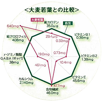 大麦若葉との比較