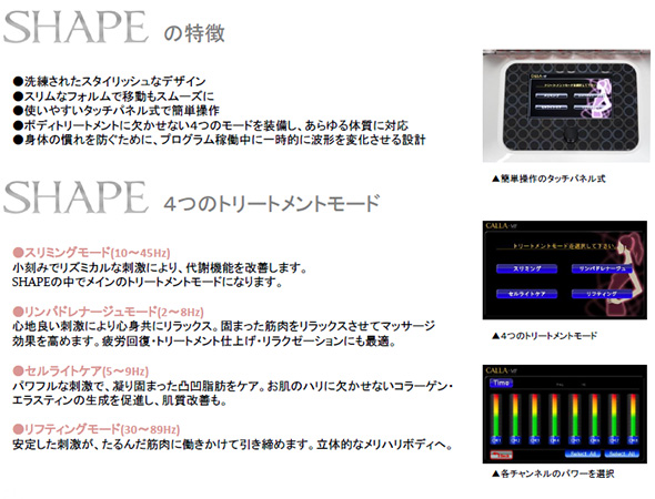 SHAPEの特徴